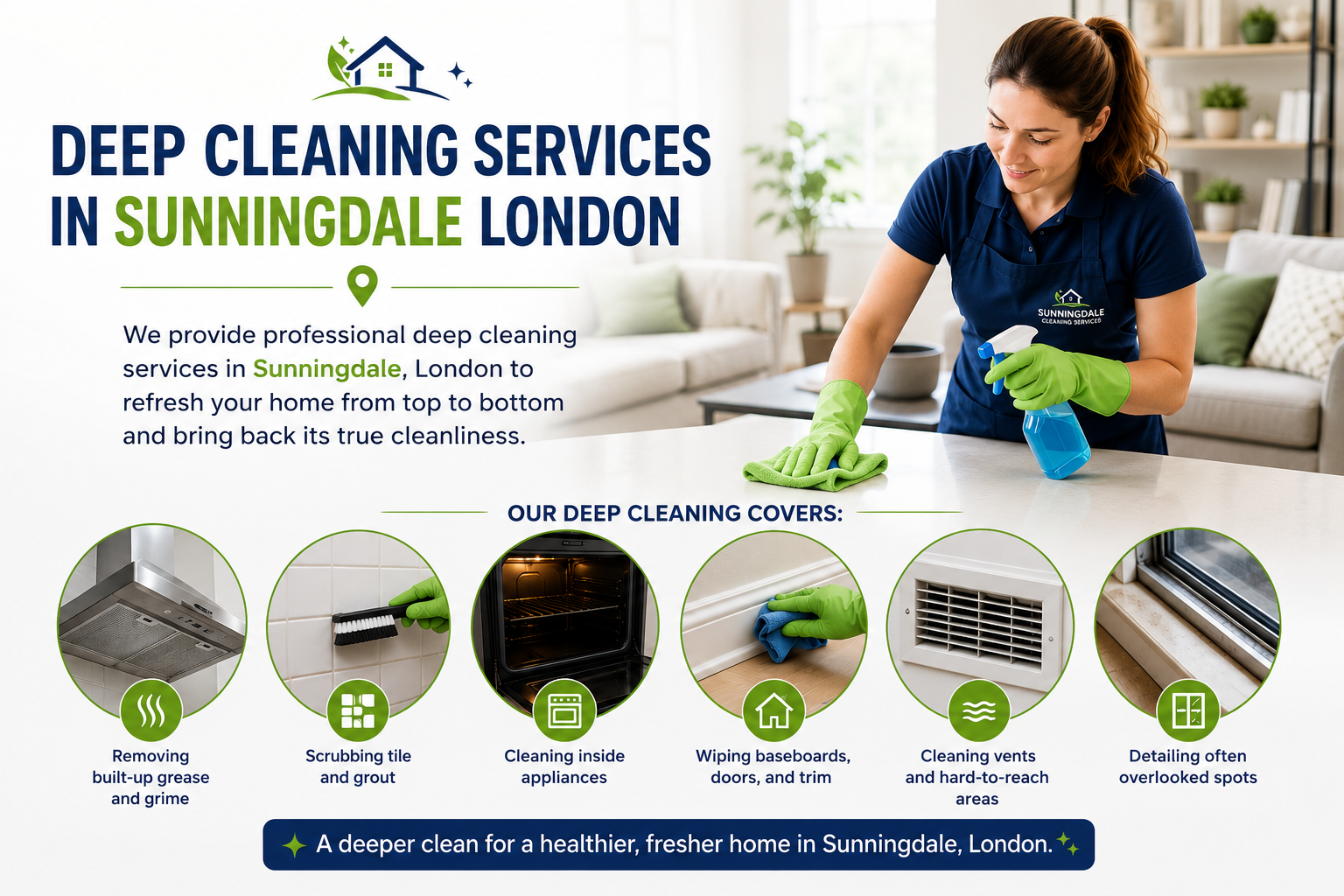 Professional Deep Cleaning Services in Sunningdale London